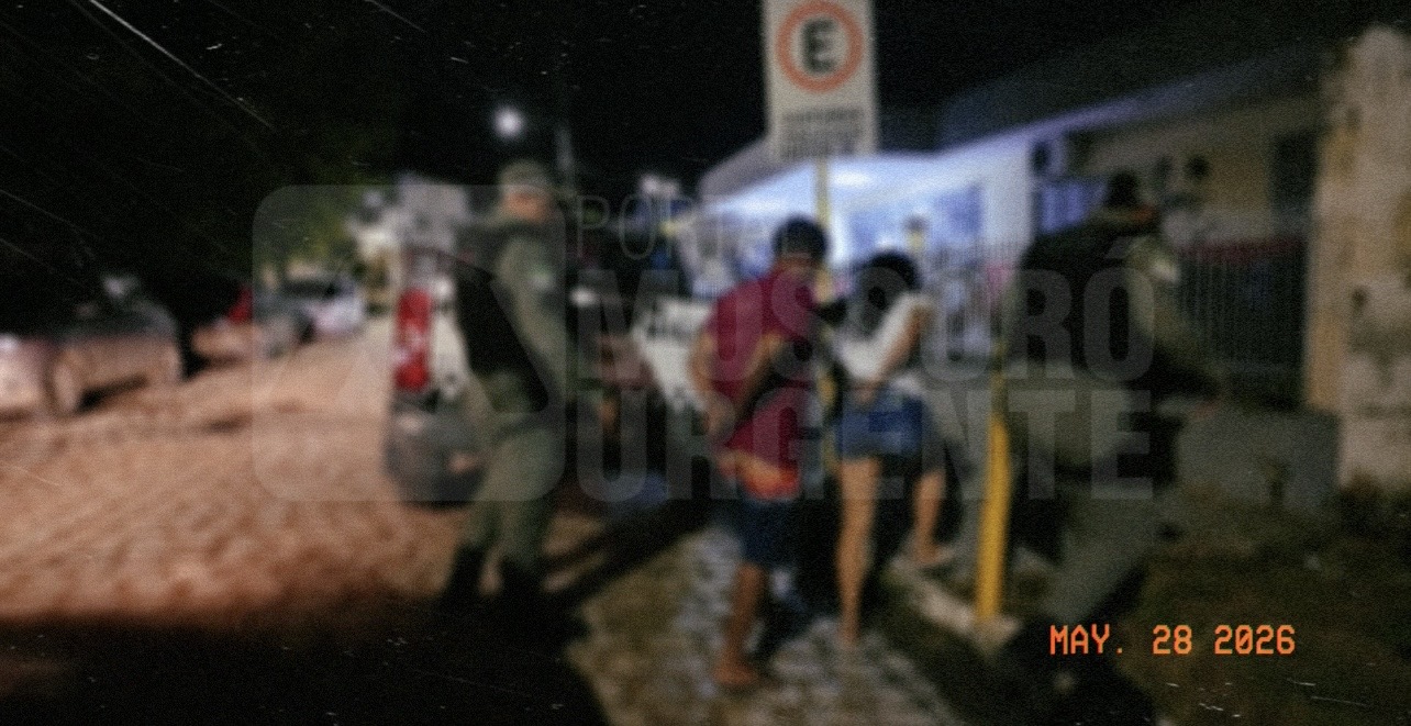 Casal é preso por tráfico de drogas no Alto do Louvor em Mossoró